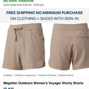 Magellan quick dry short hiking/fishing